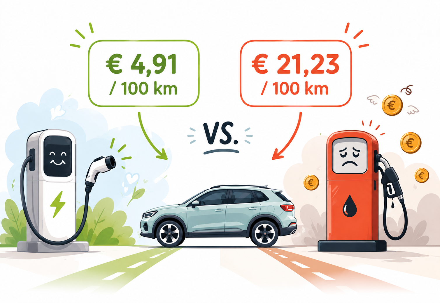 Elektrisch rijden: is dat nu écht zoveel goedkoper?